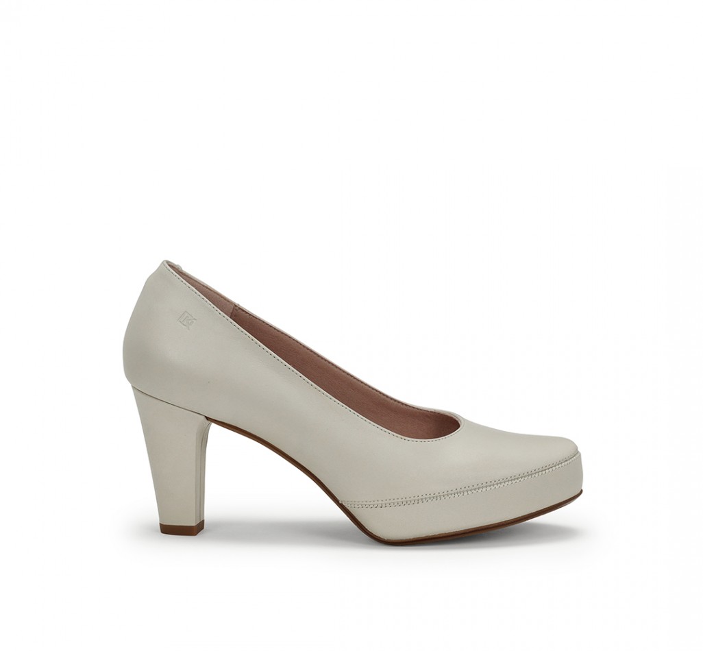 BLESA D5794 White High Heel shoe