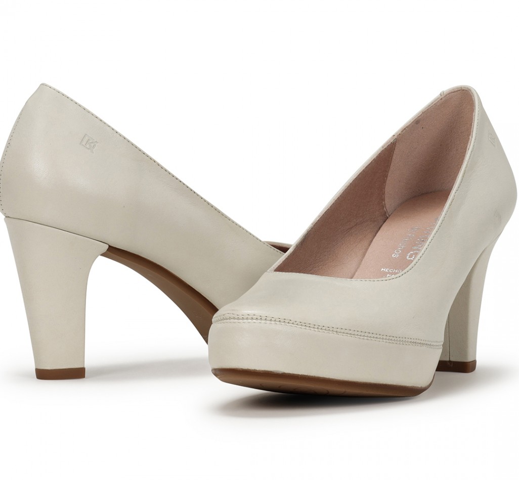 BLESA D5794 White High Heel shoe