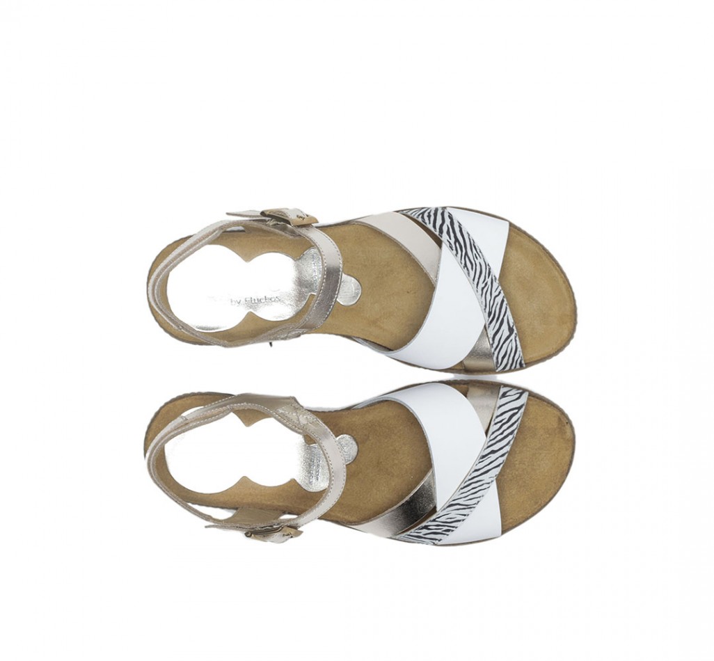 ESPE D8541 Weißer Sandale