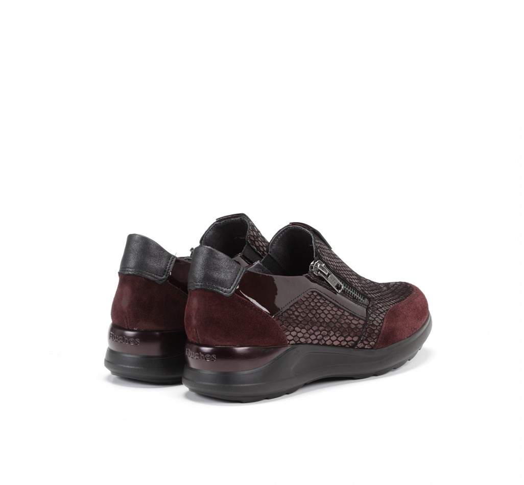 CLOE F0712 Burgundy Sneakers