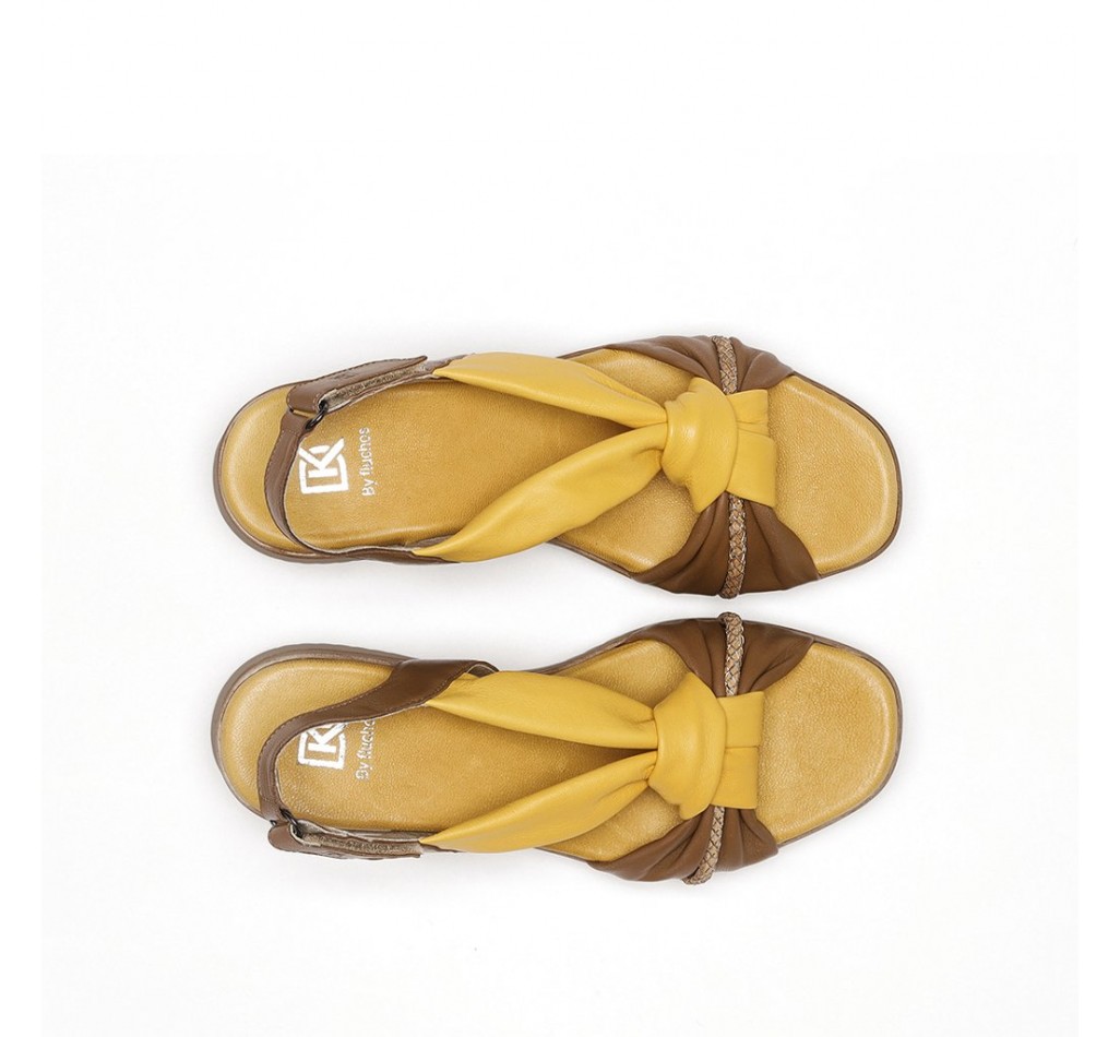 UBARI D8714 Yellow Sandal