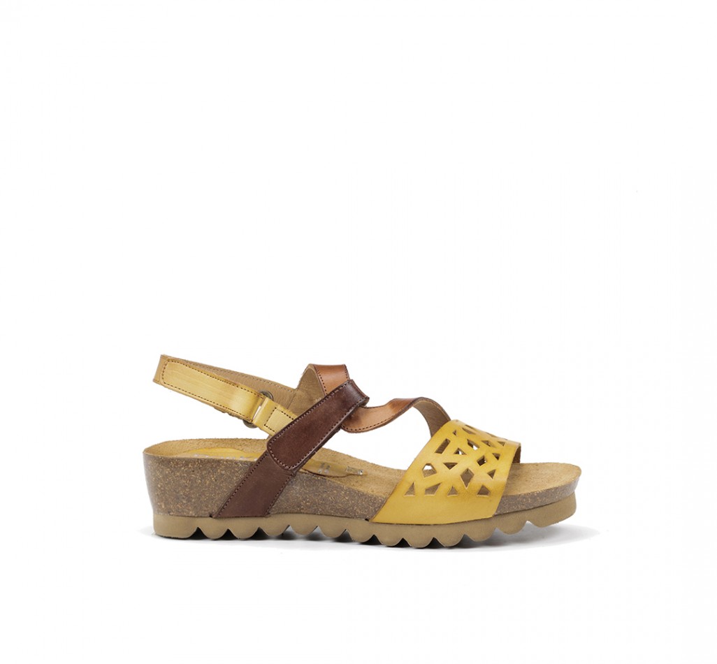 SUMMER D8157 Sandale de coin jaune