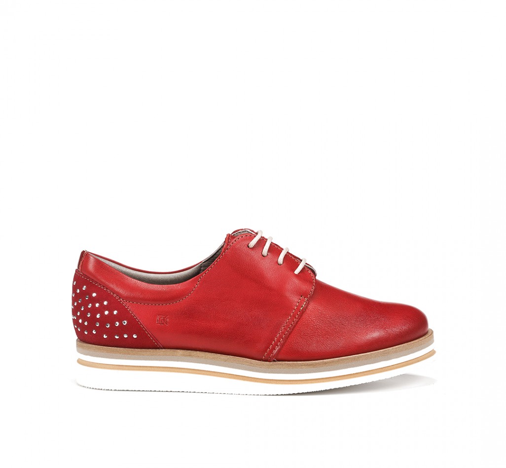 ROMY D8181 Chaussure plat rouge