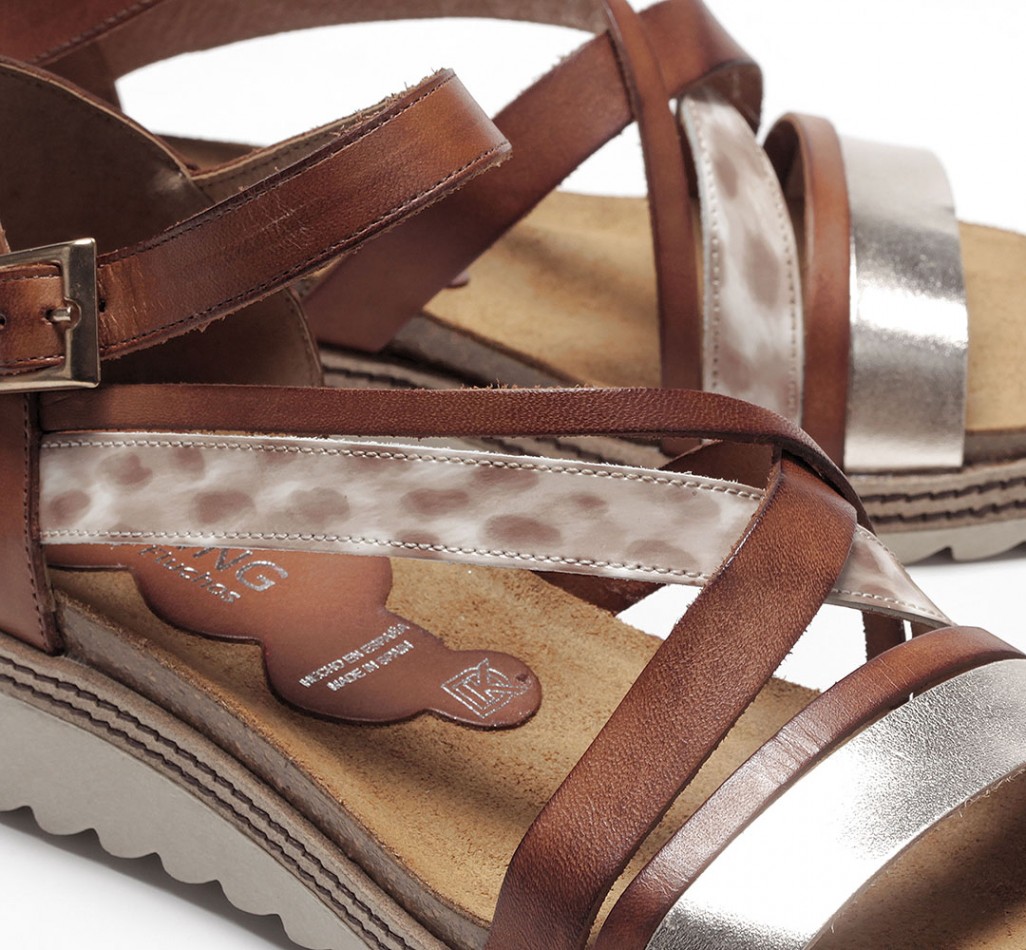 ESPE D8542 Sandale de coin brun