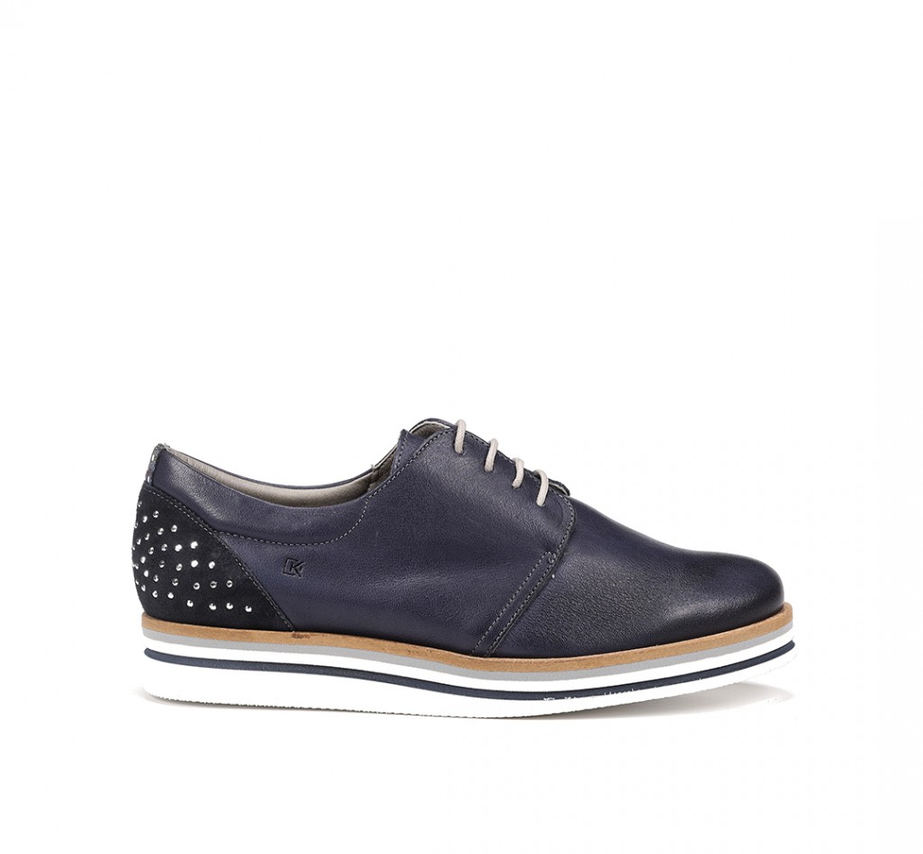 ROMY D8181 Chaussure plate bleue