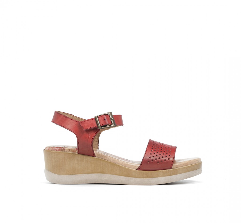 MALTA D8160 Sandale rouge.