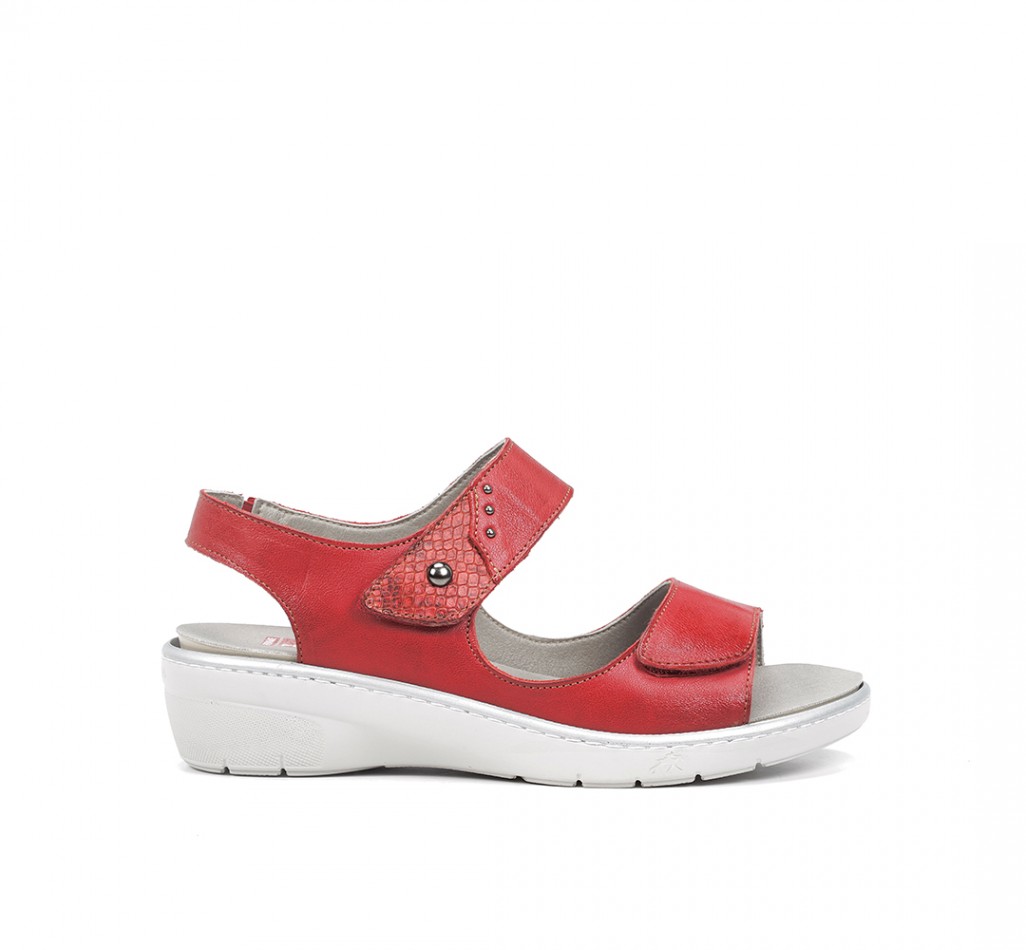SOLLY F0763 Sandale rouge.